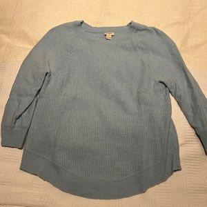 Baby blue j crew sweater